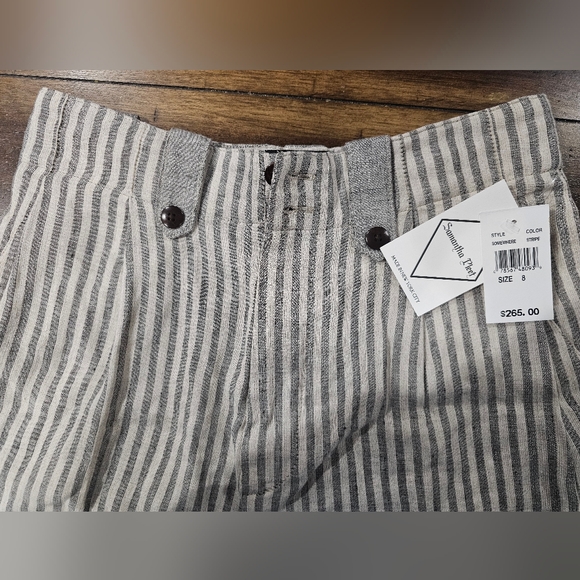 NWT Samantha pleet Striped Sleeveless Top AND SHORT size L - Picture 6 of 11